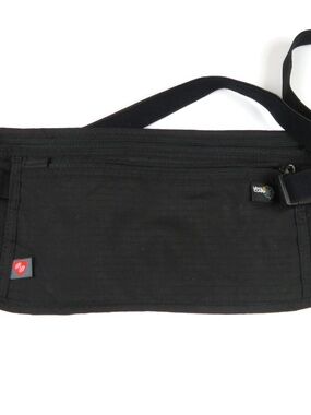 LEWIS N CLARK black travel money belt, slim RFID waist pouch